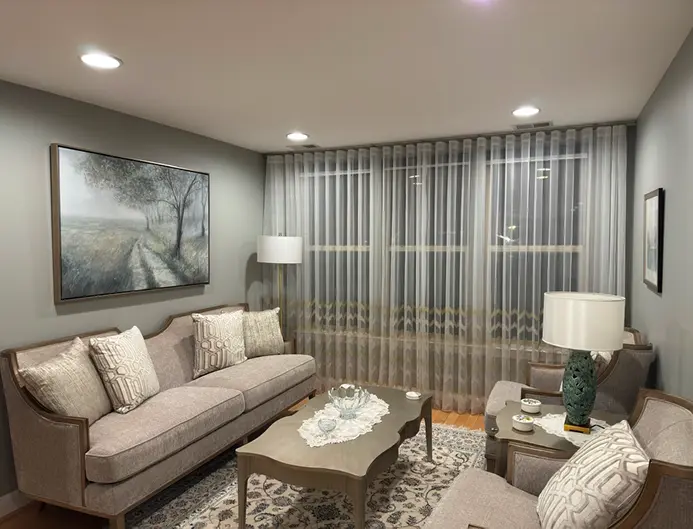 elegant sheer drapery design