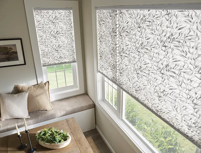pleated shades in elegant office space offering practical light control